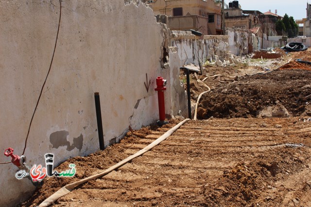  كفرقاسم :توقفت الاعمال في الملعب الشرقي ورمزي بدير يعقد جلسة طارئة مع القائمين ويطالب ببرنامج عمل زمني  